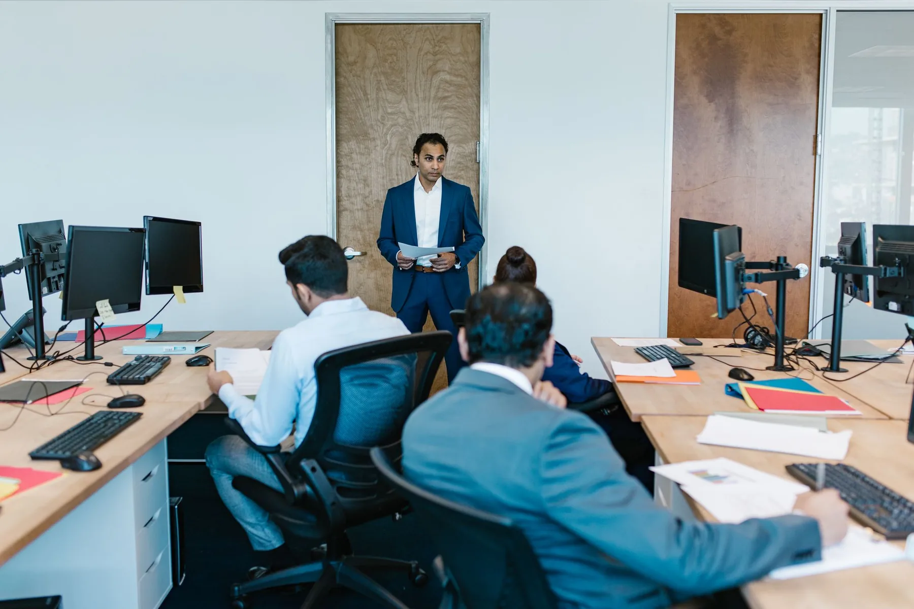 A team at work in the office